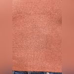 Lulus  Piece of My Heart Rusty Rose Mock Neck Puff Shoulder Sweater Size M Photo 2