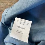 NWT Lintico 100% Linen Taylor Sleeveless Straight High Slit Maxi Dress Sz Med 🧡🎀 Blue Photo 12