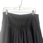 Sugar Lips Women's Size Medium Black Embroidered Floral Lace Above Knee Skirt Photo 1