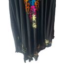 Fashion Force One Size Black Neon‎ Multicolor Floral Swimming Cover Up Photo 2