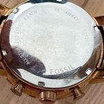 Fossil Boyfriend Chronograph Ladies Watch Rose Gold Tone Case Bracelet Dial Date Photo 9