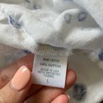 XiRENA Reece Wrap Dress White & Blue Crinkle Gauze long sleeve Size L Photo 9