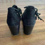 Vince Camuto VC VASHA BLACK NUBUCK SANDAL PUMP HIGH HEEL Size 8M Lace Up Photo 3