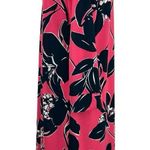 The Limited  Tunic Shift Dress Floral Pink Navy Blue Size LargeV-Neck 3/4 Sleeves Photo 2