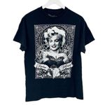 Marilyn Monroe  Black Graphic Short Sleeve Shirt Size Medium Photo 0
