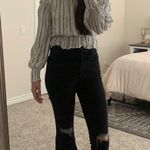Millibon USA  Black and White Off the Shoulder Blouse Photo 0