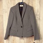 Le Suit Size 8 Black & White Long Sleeve Lined 1 Button Closure Jacket B… Photo 1