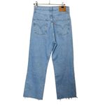 Levi's Levi’s Ribcage Crop Bootcut Jeans Women’s Size 27 Jazz Away Light Wash Raw Hem Photo 6