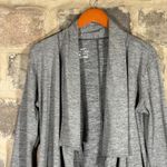 Nike Dri-FIT Women's Gray Open Front Cardigan Thumb Hole Athletic Jacket Photo 1