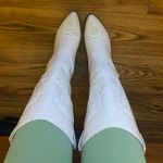 White Cowboy Boots Size 8.5 Photo 1