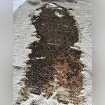 Chelsea and Violet Cream and Gold Flip Sequin Midi Skirt 10 Photo 3