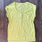 Aerie Oversized Henley Pocket T-shirt- Electric Lime Photo 0