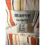 Maeve Anthropologie  Portside Colette Jumpsuit White Stripe 6P Petite Photo 5