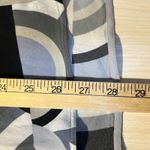 Lafayette 148 Blouse XS Button Gray Geometric Office Career Flare Sleeve Photo 7