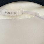 Poetry  Cream Sheer Flowy Tank Top Small Photo 2