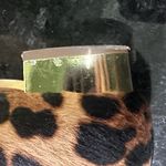 J.Crew  Leopard Print Flats Calf Hair gold heel runs a little big some wear GUC Photo 7