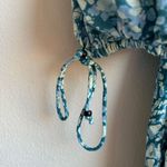 House Of Harlow 1960 Floral Blue Puff Sleeve Romantic Feminine Dress Size Medium Yellow Photo 2