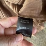 Knot Sisters Revolve  ribbed stretch bodycon Phoenix snap front cocoa brown maxi Photo 4