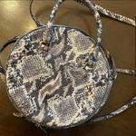 H&M Faux Snakeskin Circle Purse Photo 3