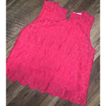 Sophie Rue Anthropologie Lace Hot Pink Blouse boho classic lace spring Photo 1