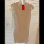 Forever 21 NWT  Tan Mini Dress Small S Coquette Casual Lattice front Photo 2