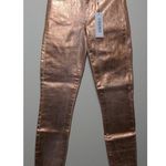 L'Agence Margot High Rise Skinny in Petal & Light Rose Gold Foil - Size 23 - NWT Photo 2