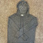Lucky Brand Striped Gray Hooded Sweater Photo 0