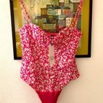 ZARA NWT  Corset Pink Floral Bodysuit M Photo 3