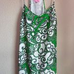 Lilly Pulitzer Dusk 100% Silk Slip Dress in Go Go Green Shape Up or Ship Out M Photo 1