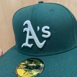 New Era Cap Hat club Oakland Athletics green icey battle of the bay size 7 1/4 brand new  Photo 1