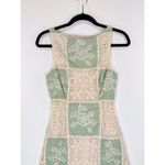 Sofie The Label Dress Green Carmine Patchwork Crochet Mini Cottagecore Small Photo 6