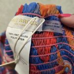 Ramy Brook Iona Cover Up Skirt M Multicolor Abstract Print Smocked Waist $195 Photo 7