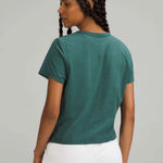 Lululemon Classic-Fit Cotton-Blend T-Shirt Green Photo 1