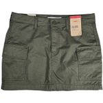 Levi's '94 Cargo Twill Mini Skirt Olive Green 27 NWT Photo 0