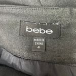 Bebe Gray High Waisted Career Work Office Zipper Pencil Straight Midi Skirt Sz 4 Photo 4