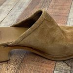 UGG  Abbie Women's 7 Brown Suede Clogs Mules Wood Heel Studded Closed Toe Slip On Photo 3