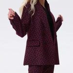 Diane Von Furstenberg DVF  Bien Knit Jacquard Blazer 14 Photo 5
