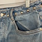 ZARA MOVING SALE -  silver studded waist denim short Photo 2