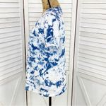 J.Crew Tie Dye Scoop Neck Pocket Tee Shirt Blue White Small Photo 1