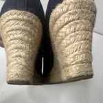 J.Crew  Shoes Womens 10 Seville Espadrille High Pump Blue Canvas‎ Wedge Casual Photo 7