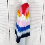 Old Navy  Rainbow Stripe‎ Chunky Oversized Slouchy Pullover Sweater Medium Tall Photo 2