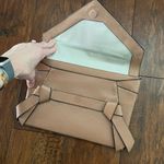 BCBGMAXAZRIA  Taupe Mocha Brown Large Clutch Photo 2