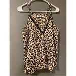 DO+BE  Satin Lace Cheetah Print Tank Top Size Small Photo 3