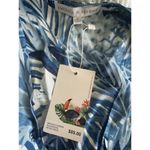 New America & Beyond Blue Floral Print Maxi Dress Swim Cover up Small MSRP $89 Photo 2