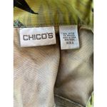 Chico's  Leaf Print Button Down Jean Vest Women's Size 0 (Size Small) Photo 4