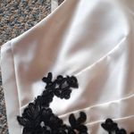 Impressions Impression Bridal Black & White Strapless Dress SIZE 10 – Lace Appliqué Cocktail Photo 2