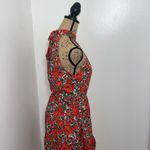 BTFBM Women Floral Dresses Casual Summer Sleeveless Halter Neck Ruffle Belt Boho Size L Photo 7