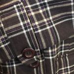 BB Dakota Muted Purple Tartan Plaid Single Breasted Long Wool Coat Sz M Photo 6