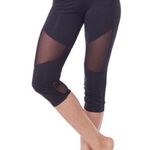 Electric yoga  Cool Up Mesh Capri Leggings Black Women’s Size: XL NEW! Photo 0