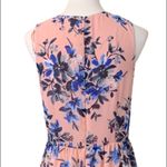 Eliza J Pink Blue Floral Hi Low Flowy Wrap Maxi Dress Sleeveless Women's Size 10 Photo 7